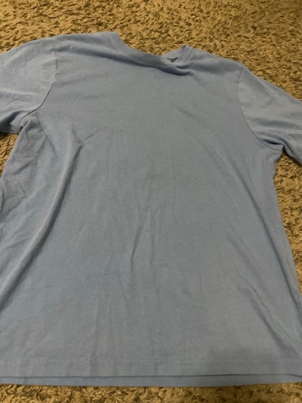 Light Blue Crew Neck T-Shirt Small